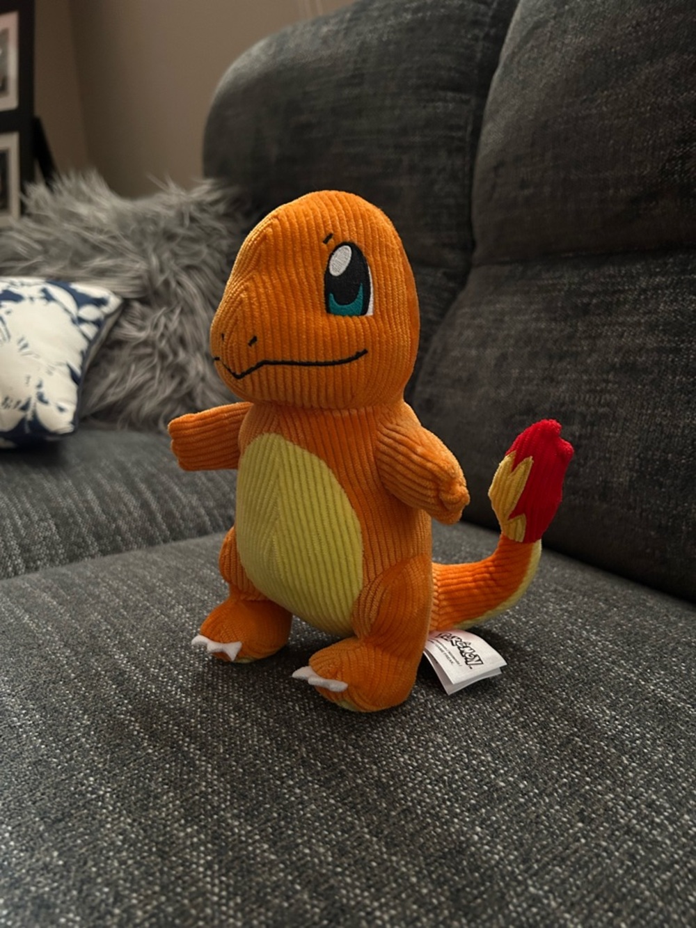 Limited Edition Select Corduroy Charmander Plushie Official Pokémon Nintendo